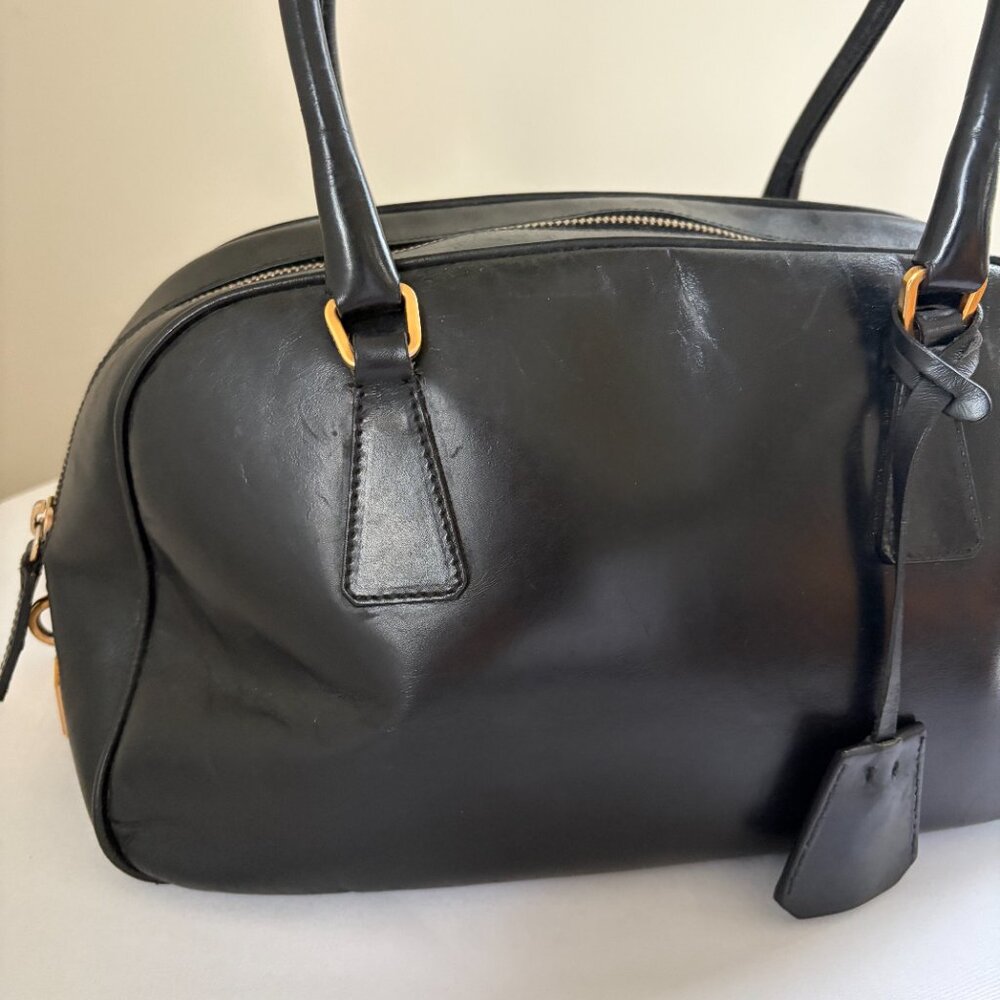 Vintage Prada Vitello Box Bauletto Bag - Picture 2 of 13